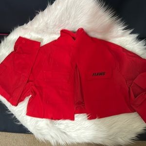 Red Cargo Crop Jacket